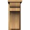 Ekena Millwork Yorktown Rough Sawn Corbel w/Backplate, Western Red Cedar, 8"W x 14"D x 18"H COR08X14X18YOR01RWR - alternate 3